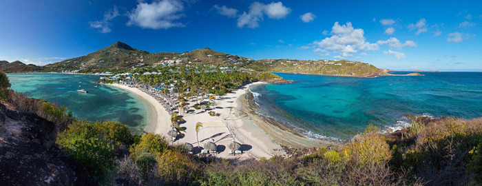 French West Indies, St-Barthelemy. Anse du Grand-Cul-de-Sac bay